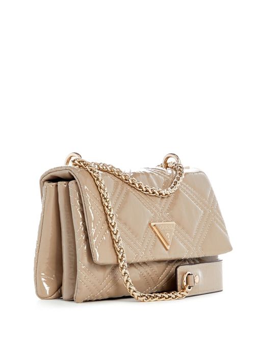 Guess Deesa Patent Mini Convertible Crossbody Maro | GUESS-SN28787