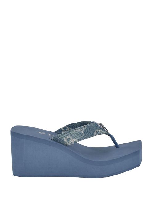 Guess Demmey Wedge Sandals Albastri | GUESS-SN29717