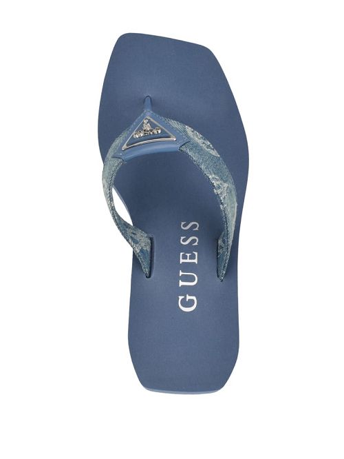 Guess Demmey Wedge Sandals Albastri | GUESS-SN29717