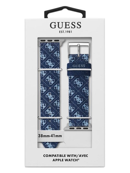 Guess Denim Quattro G 38-41 mm Band for Apple Watch® Albastri | GUESS-SN30011