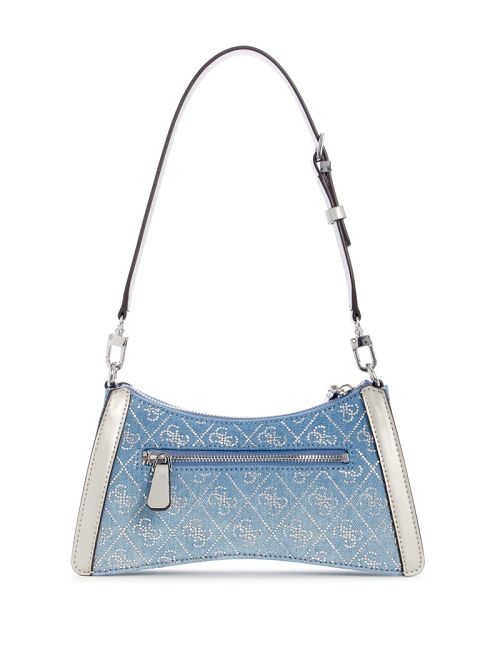 Guess Dili Denim Shoulder Bag Albastri | GUESS-SN29066
