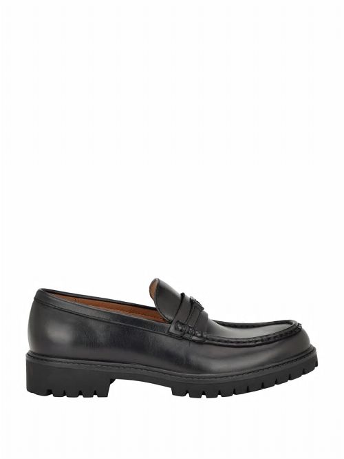 Guess Diolin Lug Sole Loafers Negrii | GUESS-SN31903
