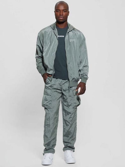 Guess Dionigi Zip-Up Jacket Verzi | GUESS-SN30853