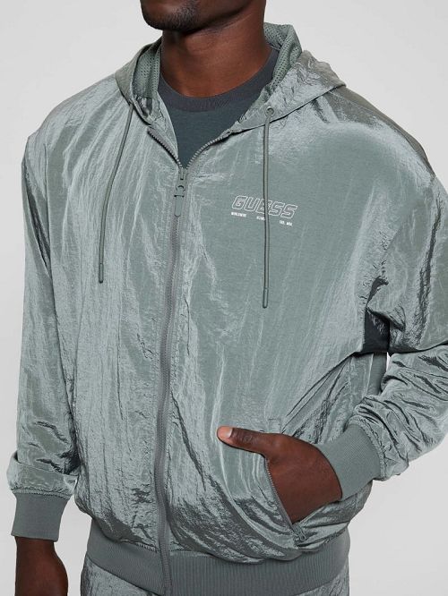 Guess Dionigi Zip-Up Jacket Verzi | GUESS-SN30853