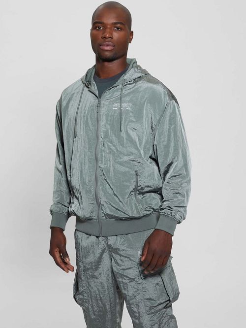 Guess Dionigi Zip-Up Jacket Verzi | GUESS-SN30853