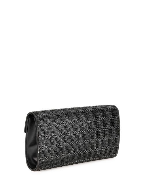 Guess Dofy Crystal Baguette Bag Negrii | GUESS-SN28971
