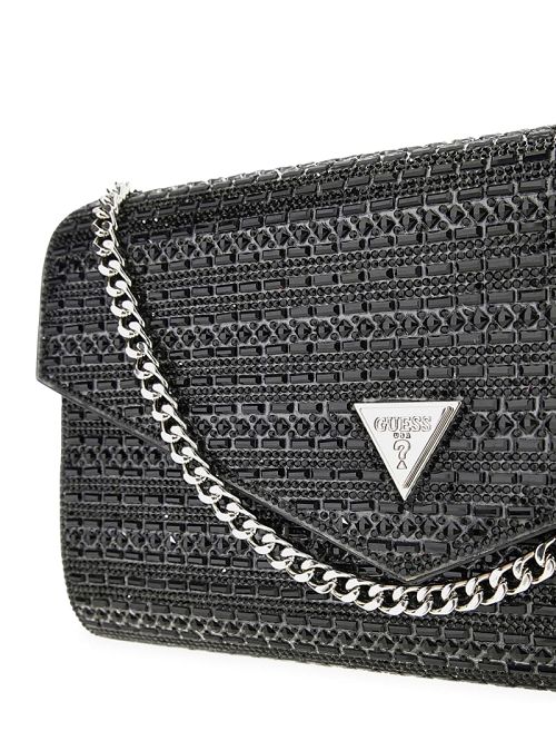 Guess Dofy Crystal Baguette Bag Negrii | GUESS-SN28971