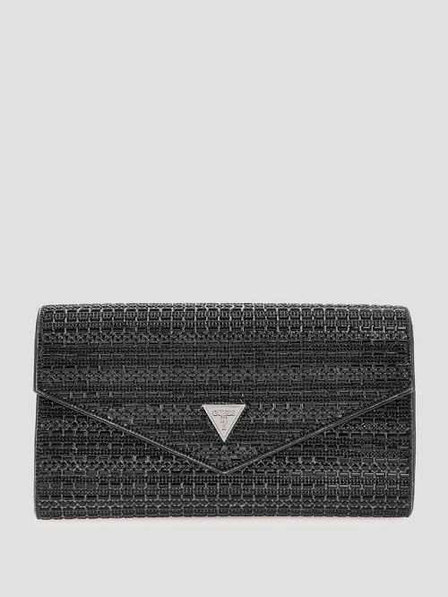 Guess Dofy Crystal Baguette Bag Negrii | GUESS-SN28971