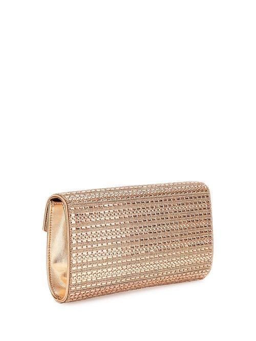 Guess Dofy Crystal Baguette Bag Roz Aurii | GUESS-SN28792