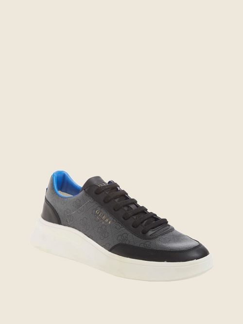 Guess Dolo Logo Low-Top Sneakers Negrii | GUESS-SN31874