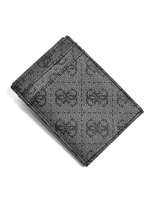 Guess Don Logo-Print Magnetic Card Case Negrii | GUESS-SN29474