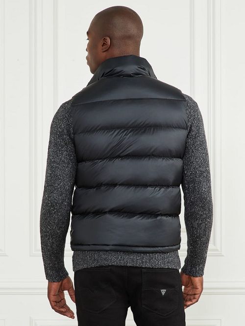 Guess Down Puffer Vest Albastri | GUESS-SN30793