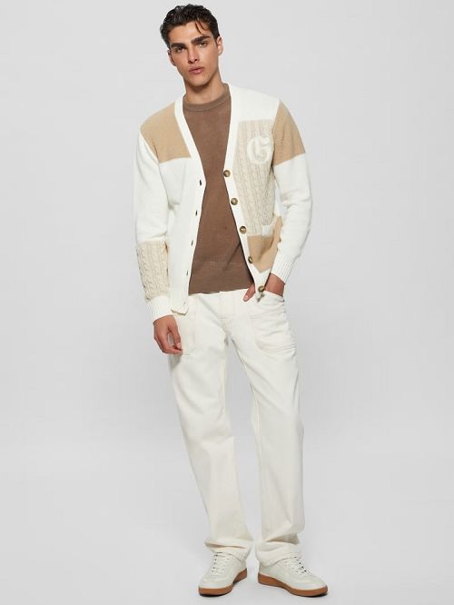 Guess Duncan Ivy Patchwork Cardigan Albi | GUESS-SN30973