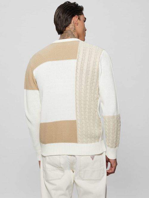 Guess Duncan Ivy Patchwork Cardigan Albi | GUESS-SN30973
