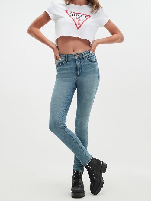 Guess Eco 1981 Skinny Jeans Albastri | GUESS-SN26610