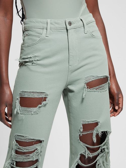 Guess Eco '90s Destroyed Jeans Verzi | GUESS-SN26532