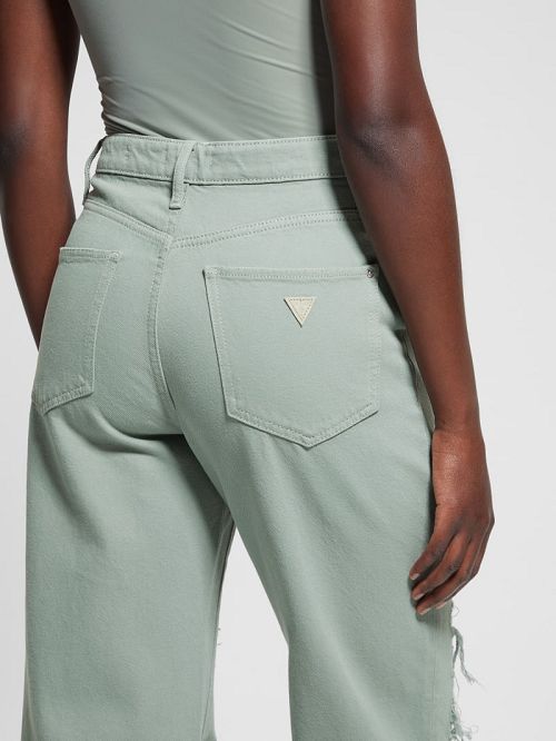 Guess Eco '90s Destroyed Jeans Verzi | GUESS-SN26532