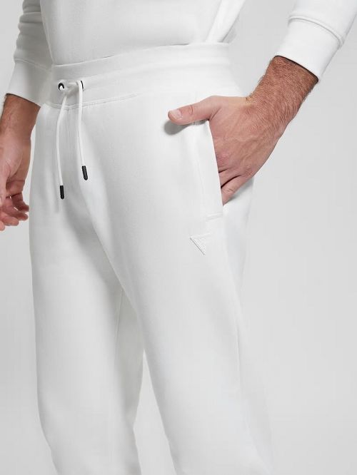 Guess Eco Aldwin Logo Pants Albi | GUESS-SN31429