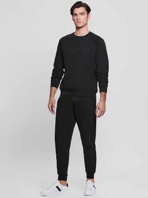 Guess Eco Aldwin Logo Pants Negrii | GUESS-SN31580
