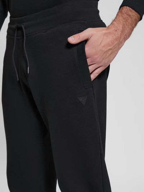 Guess Eco Aldwin Logo Pants Negrii | GUESS-SN31580
