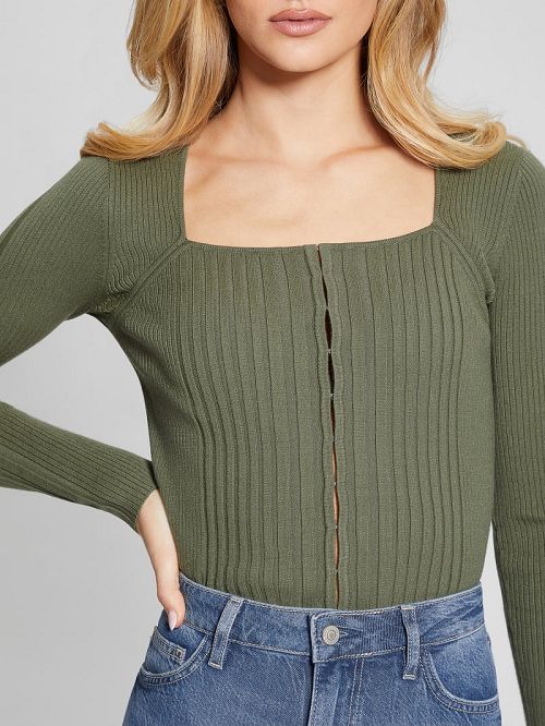 Guess Eco Allie Cardigan Verzi | GUESS-SN27291