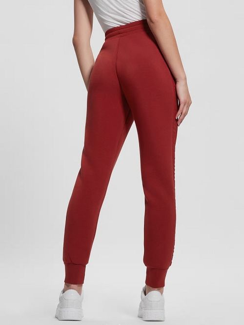 Guess Eco Allie Scuba Active Pants Rosii | GUESS-SN28296