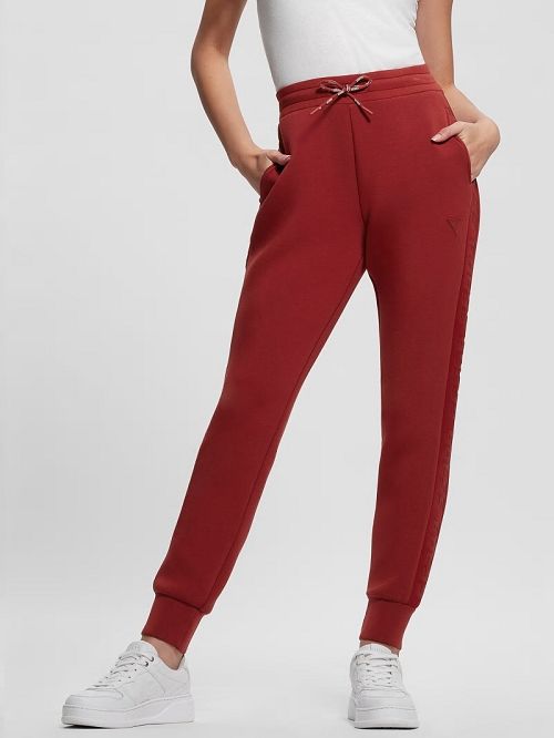 Guess Eco Allie Scuba Active Pants Rosii | GUESS-SN28296
