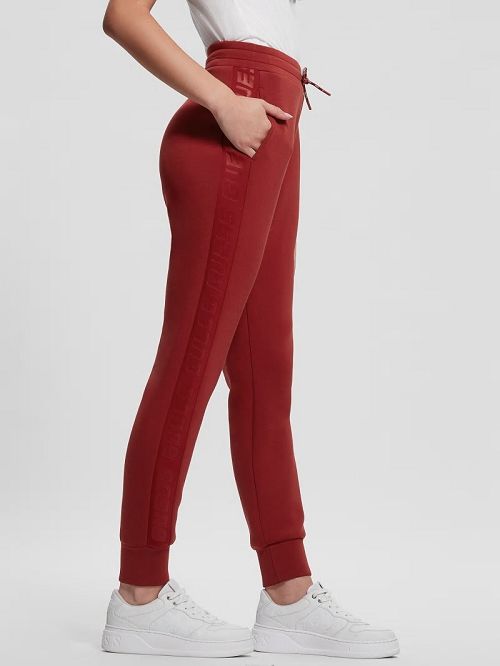Guess Eco Allie Scuba Active Pants Rosii | GUESS-SN28445