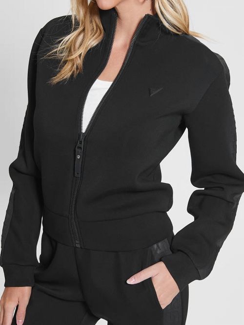 Guess Eco Allie Scuba Sweatshirt Negrii | GUESS-SN27813