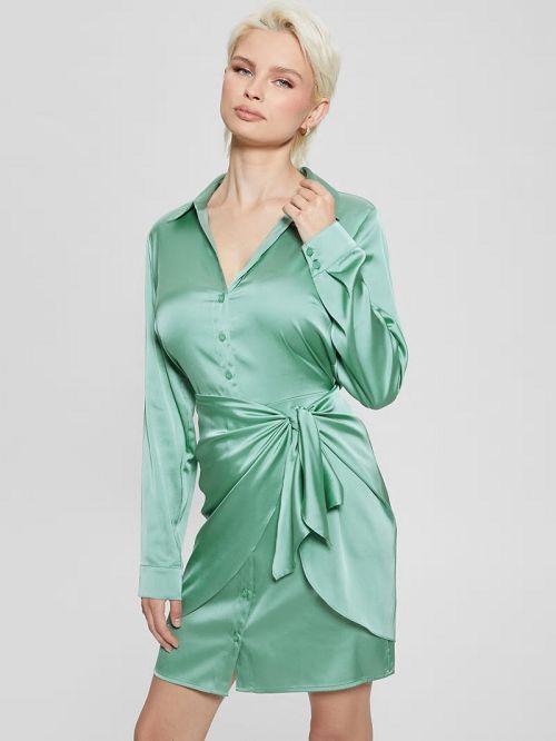 Guess Eco Alya Dress Verzi | GUESS-SN26772