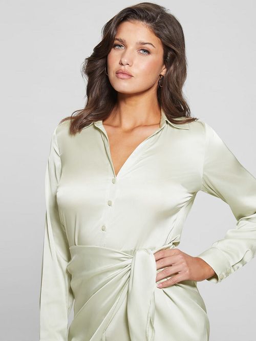 Guess Eco Alya Dress Verzi | GUESS-SN26843