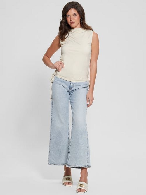 Guess Eco Alyssa Drawstring Top Albi | GUESS-SN27454