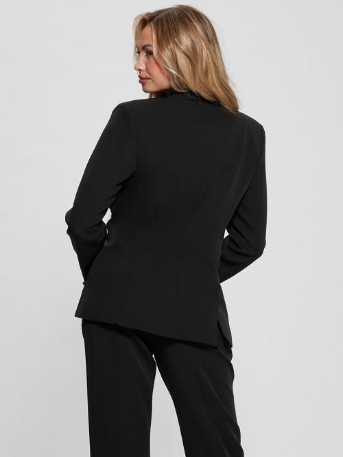Guess Eco Amanda Double Breasted Blazer Negrii | GUESS-SN27893