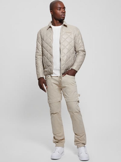 Guess Eco Anchise Quilted Jacket Bej | GUESS-SN30864
