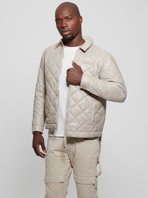 Guess Eco Anchise Quilted Jacket Bej | GUESS-SN30864