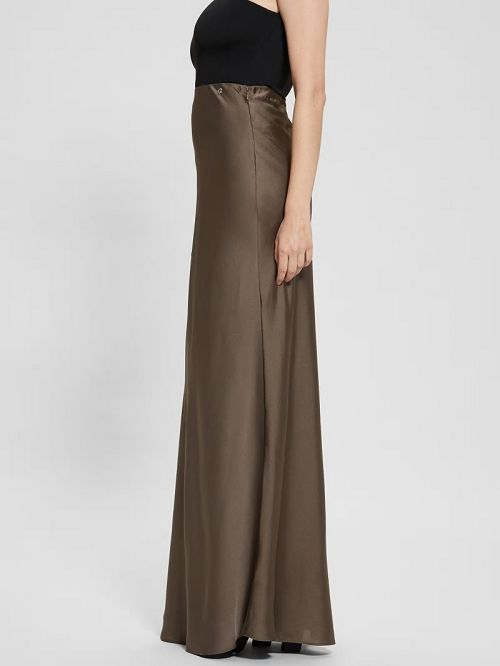 Guess Eco Annachiara Satin Skirt Maro | GUESS-SN28138