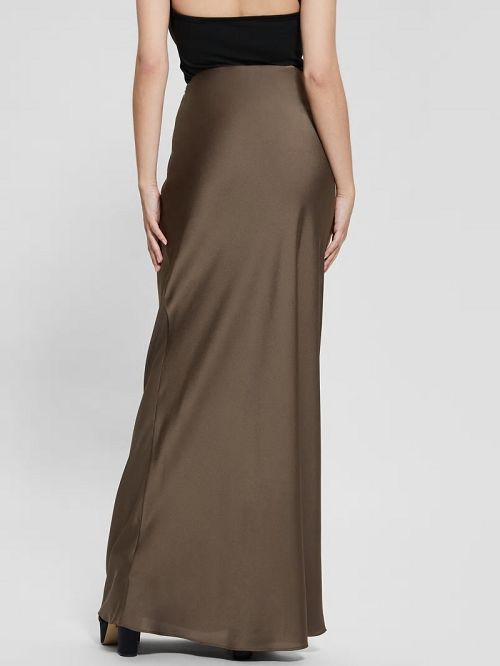 Guess Eco Annachiara Satin Skirt Maro | GUESS-SN28138