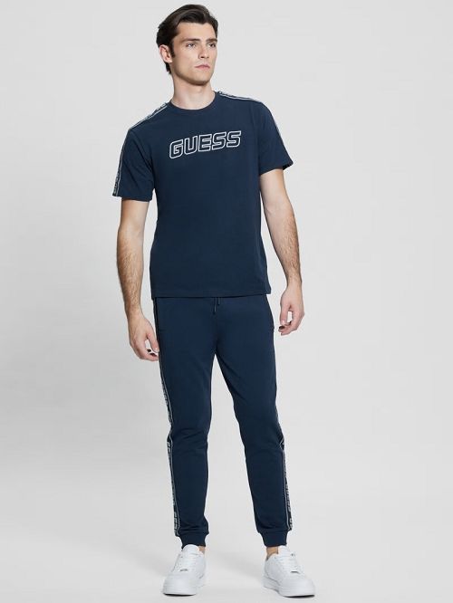 Guess Eco Arlo Jersey Tee Albastri | GUESS-SN30534