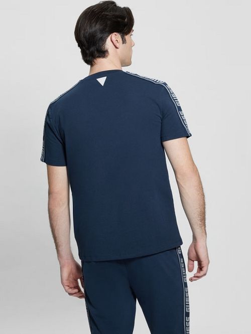 Guess Eco Arlo Jersey Tee Albastri | GUESS-SN30534