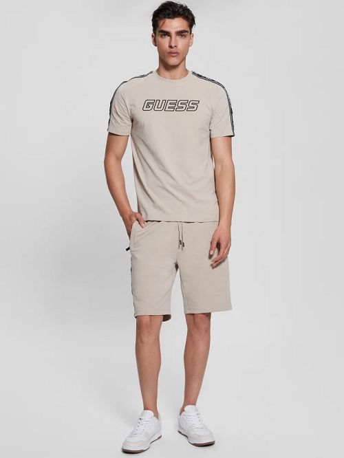 Guess Eco Arlo Logo Tape Shorts Bej | GUESS-SN31362