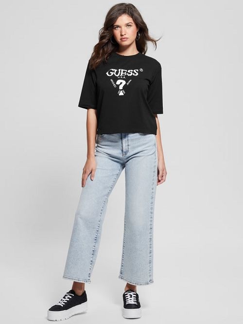 Guess Eco Aurélie Active Tee Negrii | GUESS-SN27197