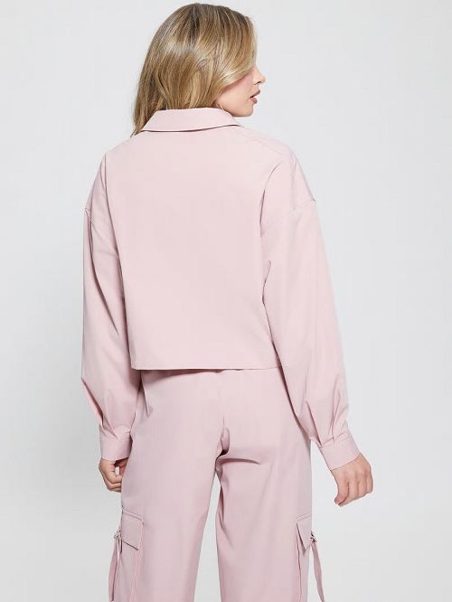 Guess Eco Aurélie Zip-Up Jacket Violet | GUESS-SN28392