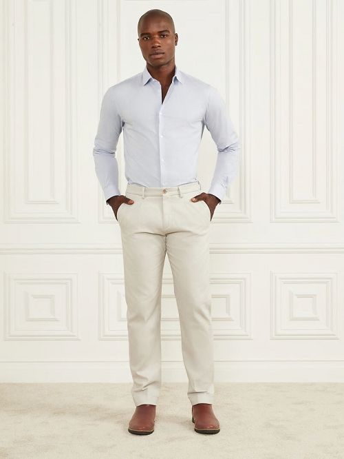 Guess Eco Benny New Collar Paul Shirt Albastri | GUESS-SN31077