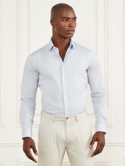 Guess Eco Benny New Collar Paul Shirt Albastri | GUESS-SN31077