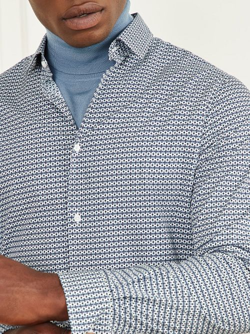 Guess Eco Benny New Collar Paul Shirt Albastri | GUESS-SN31078