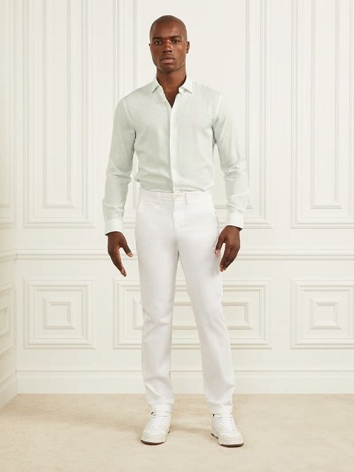 Guess Eco Benny Paul Shirt Albastri | GUESS-SN31162