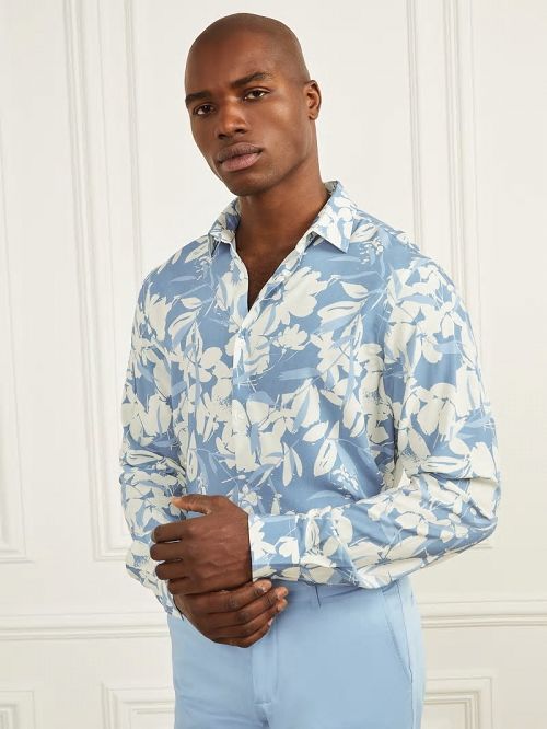 Guess Eco Benny Shirt Albastri | GUESS-SN31258