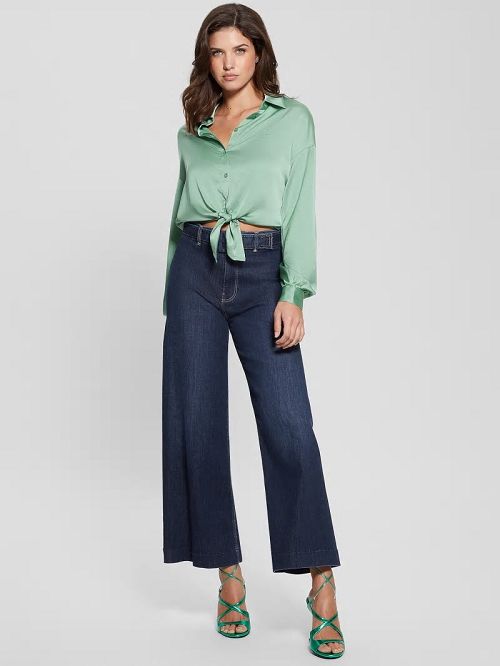 Guess Eco Bow Jun Shirt Verzi | GUESS-SN27137