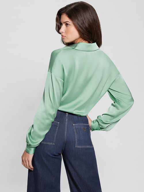 Guess Eco Bow Jun Shirt Verzi | GUESS-SN27137