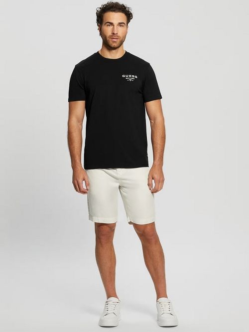 Guess Eco Bowie Shorts Albi | GUESS-SN31365